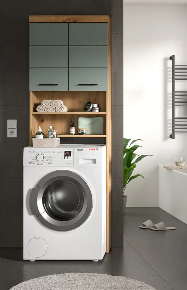 Inn.Furn Waschmaschinenumbauschrank Shawn Salbei Eiche Artisan - Bild 3