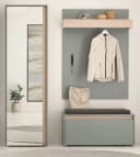 Furn.Design Garderoben-Set Center Salbei Grün mit Eiche Dekor 4-teilig Bild 1