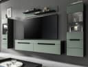 Inn.Furn Wohnwand Cooper 4-teilig Salbei Grün Basalt Grau Bild 2