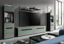 Inn.Furn Wohnwand Cooper 4-teilig Salbei Grün Basalt Grau Bild 3