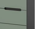Inn.Furn Wohnwand Cooper 4-teilig Salbei Grün Basalt Grau Bild 5