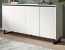 Inn.Furn Sideboard Gelia Weiß Schwarz Soft-Close 4-türig Bild 2