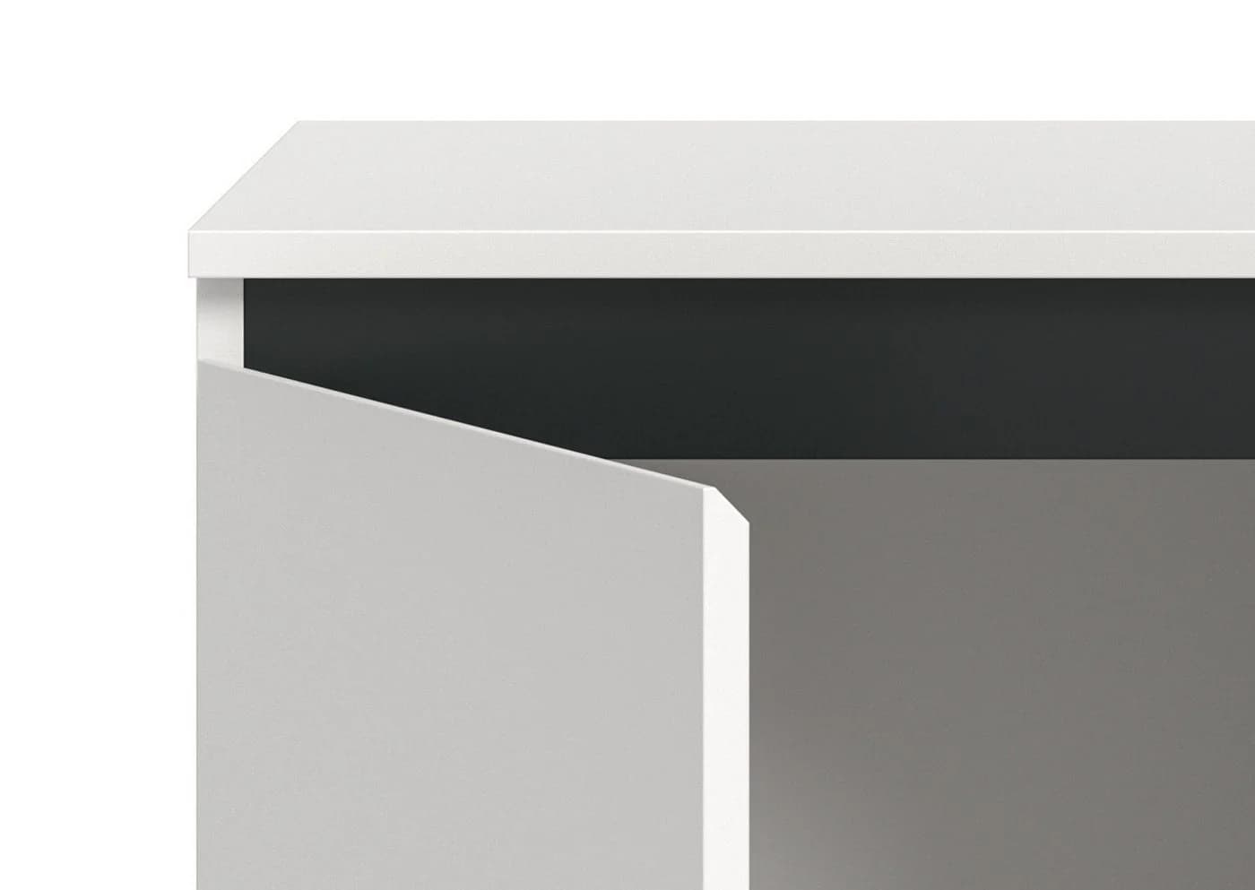 Inn.Furn Sideboard Gelia Weiß Schwarz Soft-Close 4-türig - Bild 3