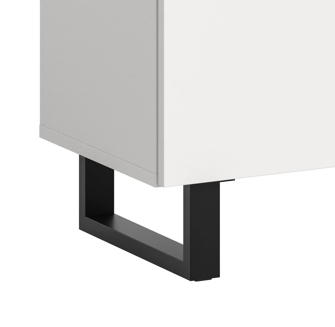Inn.Furn Sideboard Gelia Weiß Schwarz Soft-Close 4-türig - Bild 4