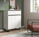 Inn.Furn Kommode Gelia Weiß Schwarz Soft-Close Vollauszug Bild 1
