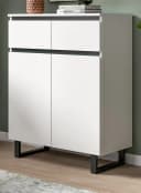 Inn.Furn Kommode Gelia Weiß Schwarz Soft-Close Vollauszug Bild 2