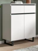 Inn.Furn Kommode Gelia Weiß Schwarz Soft-Close Vollauszug Bild 5