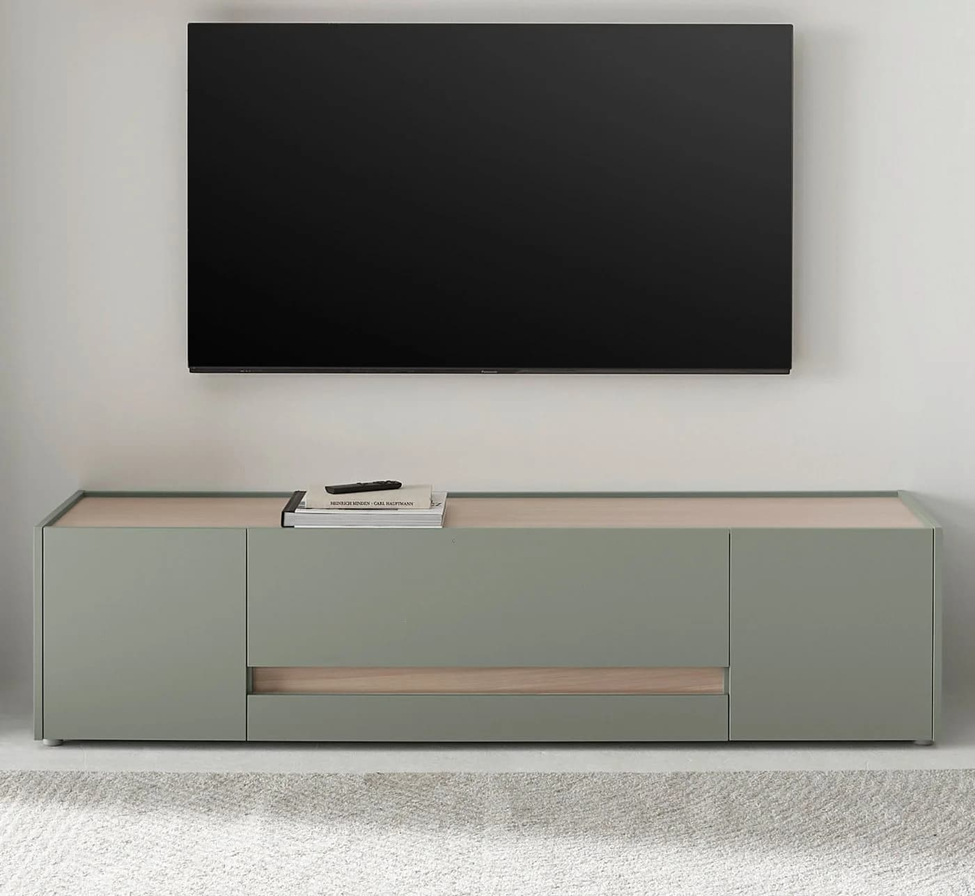 Furn.Design Lowboard Center Salbei Grün Eiche TV Unterschrank
