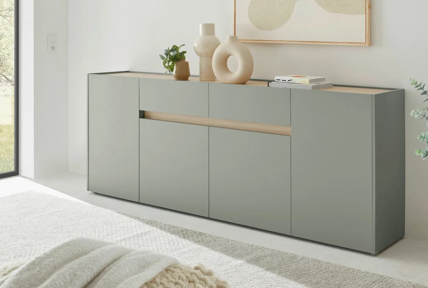 Furn.Design Sideboard Center - Modernes Sideboard Salbei Grün - Bild 3