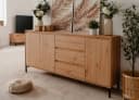 Furn.Design Sideboard Bastia Eiche Artisan 3-türig 3 Schubladen Bild 3