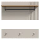 Inn.Furn Garderobenpaneel Skid Wandgarderobe Kaschmir Sand Eiche Bild 4