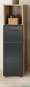 Inn.Furn Badkommode Cover Badschrank Schwarz Nox Eiche Bild 1