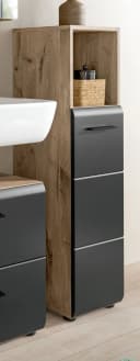 Inn.Furn Badkommode Cover Badschrank Schwarz Nox Eiche Bild 5