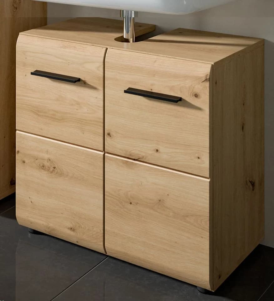 Inn.Furn Waschbeckenunterschrank Cover Eiche Artisan 2-türig 60x54 cm - Bild 2
