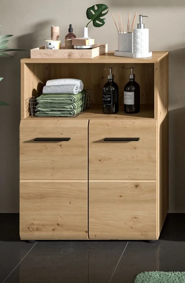 Inn.Furn Kommode Cover Bad Eiche Artisan 2-türig - Bild 4