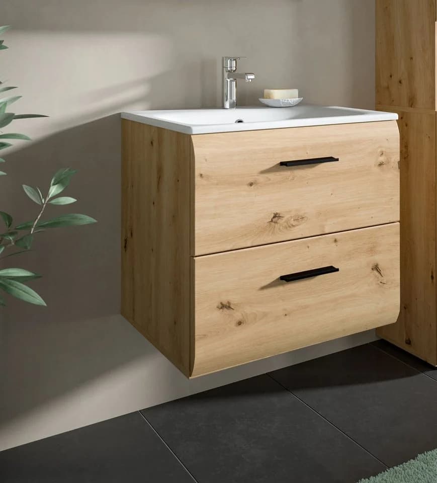 Inn.Furn Waschtisch Cover mit Keramik-Waschbecken und 2 Schubkästen - Bild 3