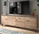 Inn.Furn Lowboard Delio TV Unterschrank Eiche Grau 184x64 cm Bild 2