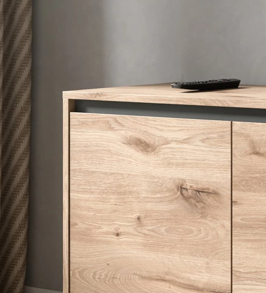 Inn.Furn Lowboard Delio TV Unterschrank Eiche Grau 184x64 cm - Bild 3