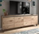 Inn.Furn Lowboard Delio TV Unterschrank Eiche Grau 184x64 cm Bild 5