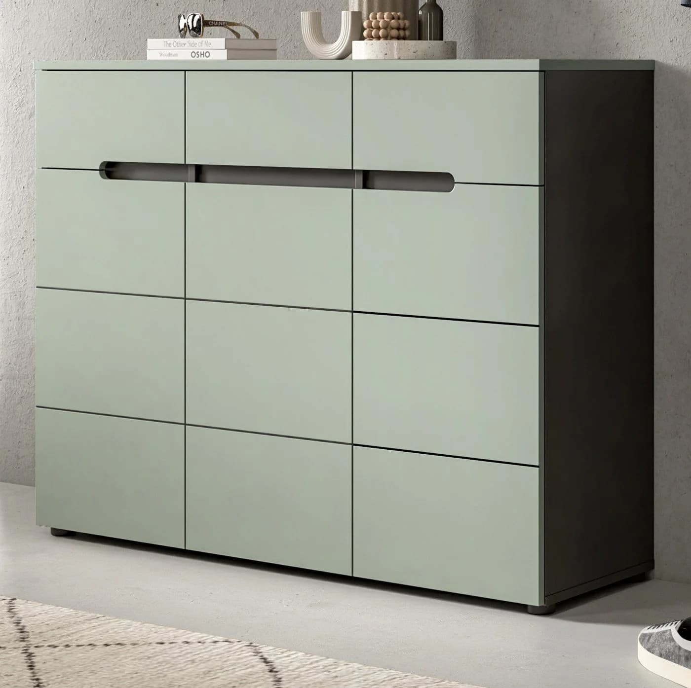Inn.Furn Schuhkommode Cooper Salbei Grün 120x94 cm - Bild 2