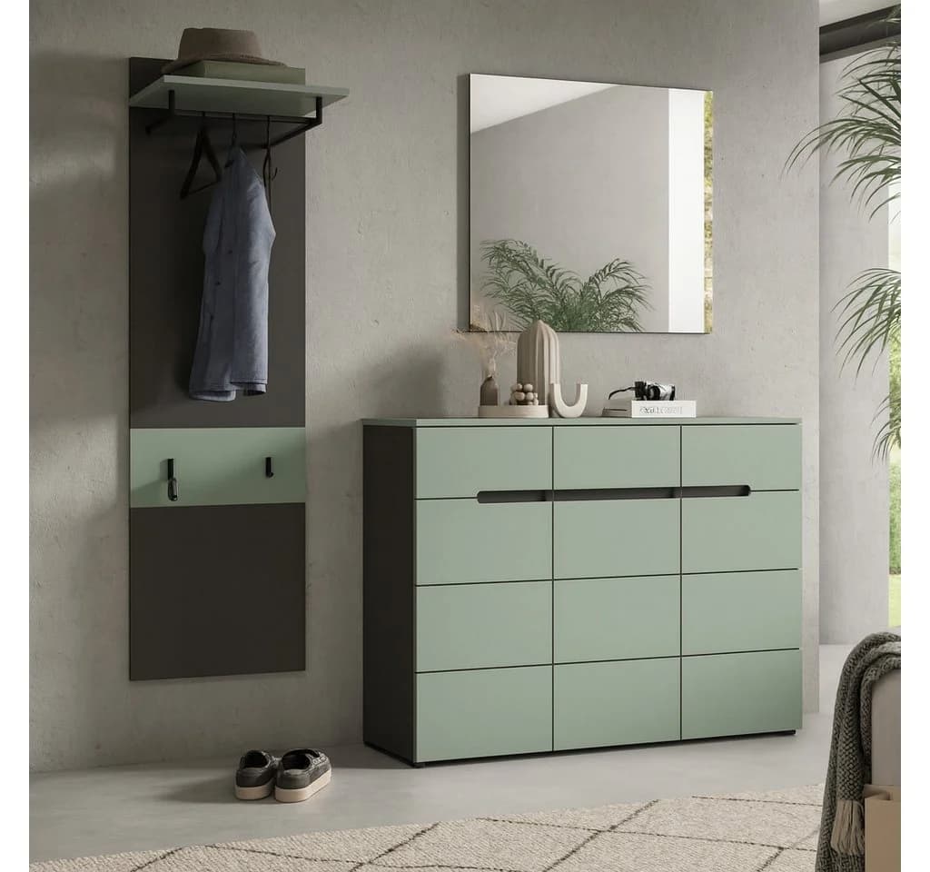 Inn.Furn Schuhkommode Cooper Salbei Grün 120x94 cm - Bild 5
