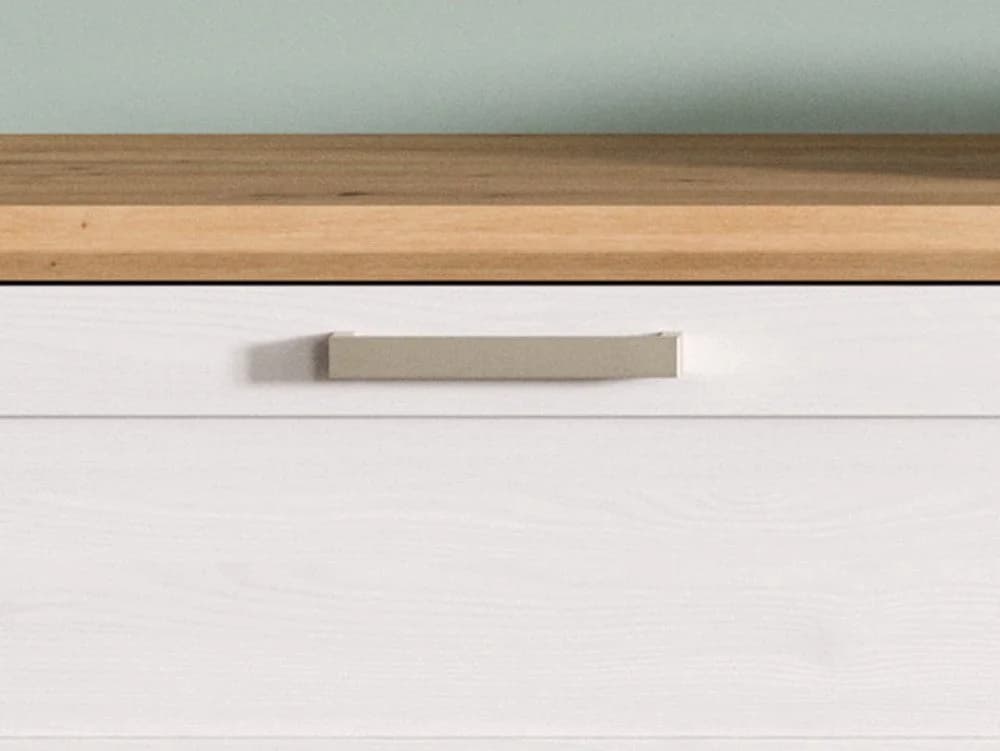 Inn.Furn Wohnwand Mirano 4-teilig Weiß Lärche Landhausstil - Bild 4