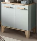 Inn.Furn Waschbeckenunterschrank Luna Hellgrün Eiche 2-türig Bild 2