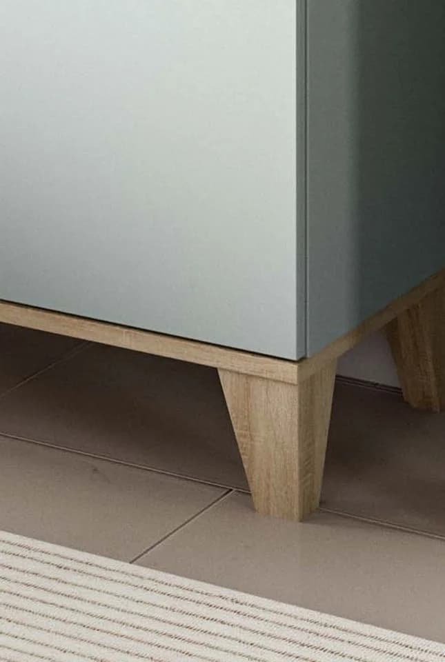 Inn.Furn Waschbeckenunterschrank Luna Hellgrün Eiche 2-türig - Bild 5