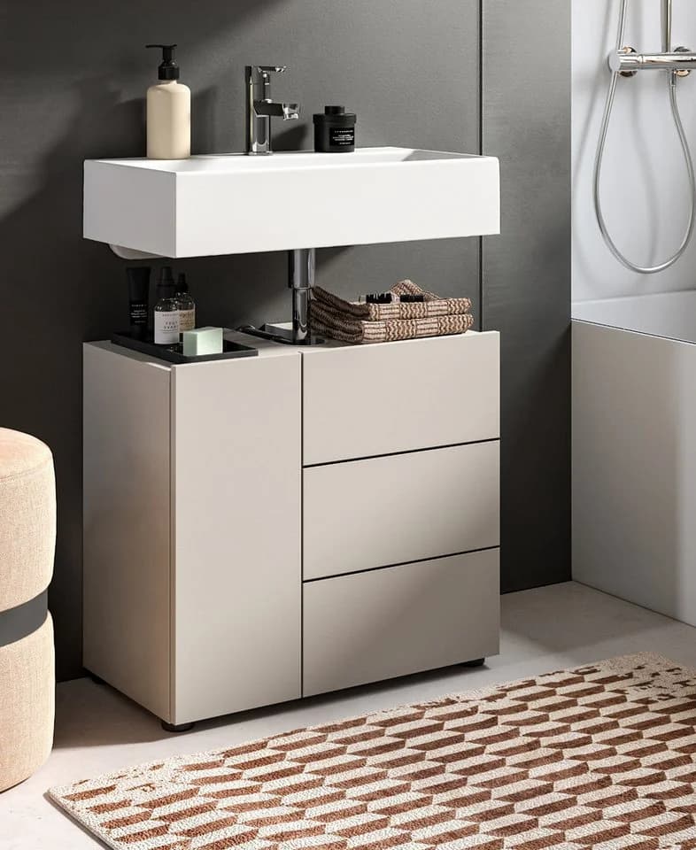 Inn.Furn Waschbeckenunterschrank Larik Sand/Kaschmir 60 cm