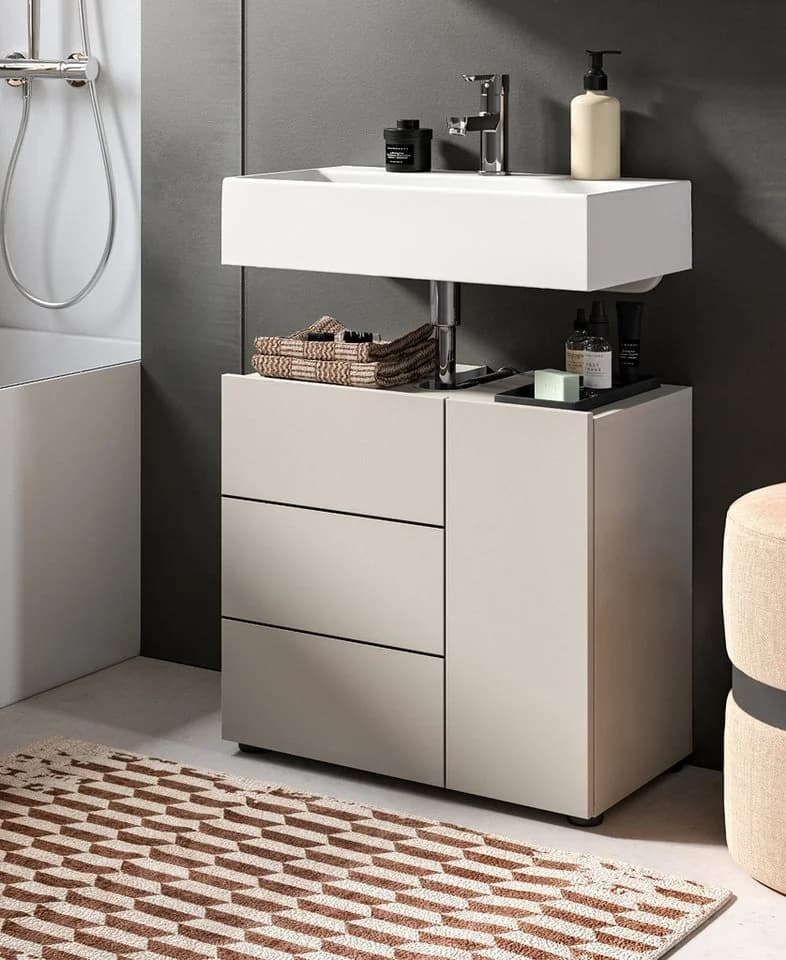 Inn.Furn Waschbeckenunterschrank Larik Sand/Kaschmir 60 cm - Bild 5