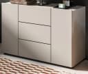 Inn.Furn Waschbeckenunterschrank Larik 80 cm Beige Schwarz Modern Bild 2