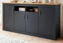 Furn.Design Sideboard Ribera Grau Wotan Eiche 4-türig Soft-Close Bild 2