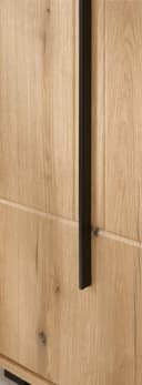 Furn.Design Kompaktgarderobe Design-D Eiche Schwarz Soft-Close Bild 5