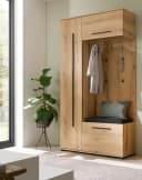 Furn.Design Kompaktgarderobe Design-D Eiche Evoke mit Soft-Close Bild 3