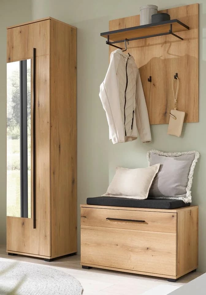 Furn.Design Garderoben-Set Design-D 4-teilig Evoke Eiche - Bild 2