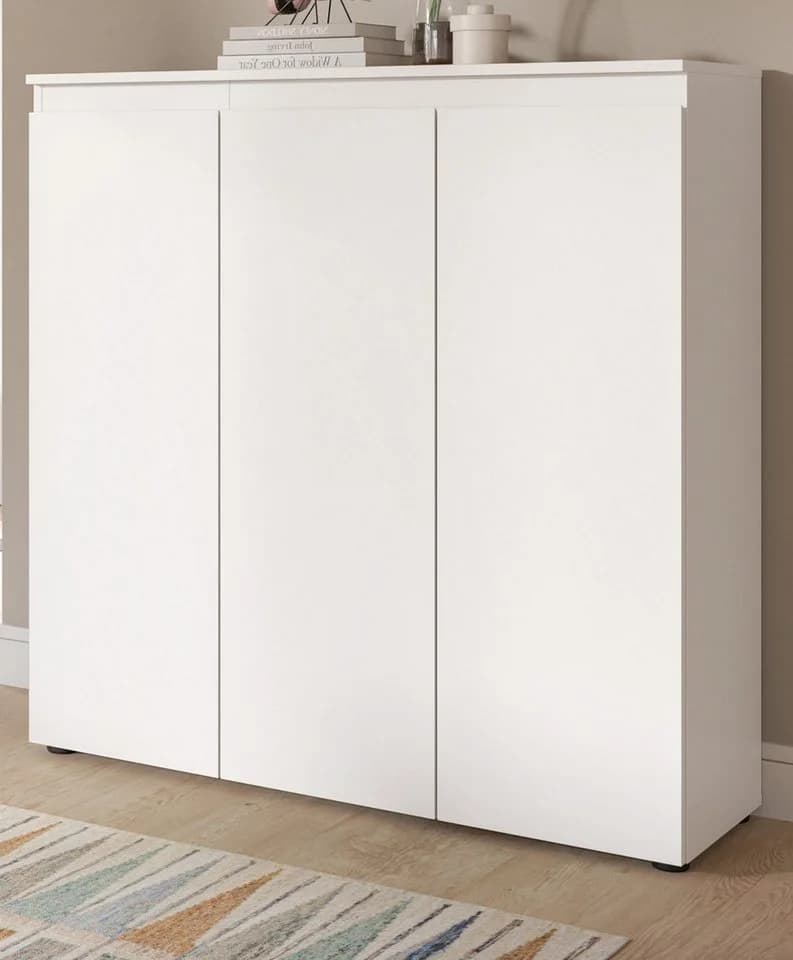 Inn.Furn Kombikommode Assino Weiß 3-türig mit 10 Fächern - Bild 2