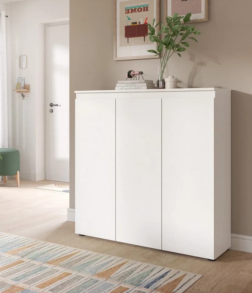 Inn.Furn Kombikommode Assino Weiß 3-türig mit 10 Fächern - Bild 4