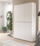 Inn.Furn Mehrzweckschrank Assino Weiß 6-türig mit Kleiderstange Bild 2
