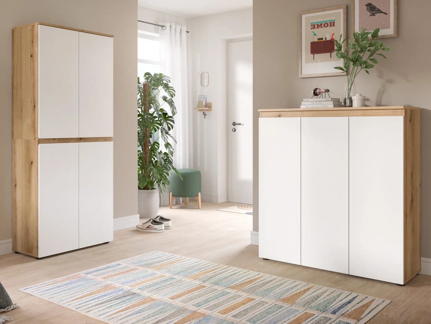 Inn.Furn Kombikommode Assino Weiß 3-türig Modern - Bild 4
