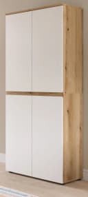Inn.Furn Mehrzweckschrank Assino 4-türig Weiß Eiche Dekor Bild 1