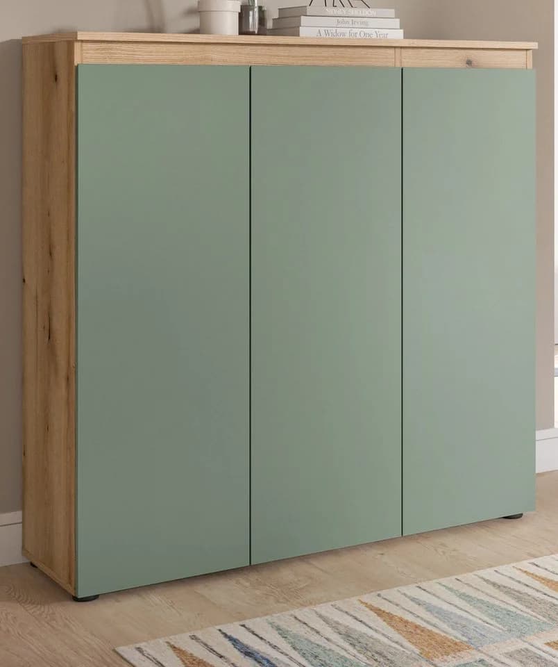 Inn.Furn Kombikommode Assino Grün Eiche 3-türig - Bild 5