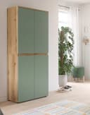 Inn.Furn Mehrzweckschrank Assino Grün Eiche 4-türig Bild 1