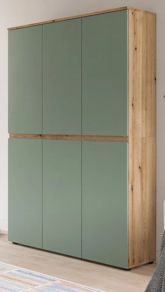 Inn.Furn Mehrzweckschrank Assino 6-türig Grün Eiche - Bild 2