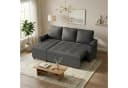 HOMALL Ecksofa L-Form Schlafsofa Grau mit Stauraum Bild 4