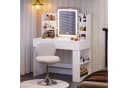 HOMALL Schminktisch Set mit LED-Beleuchtung und 3 Hocker Bild 3