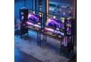 Furnicopia Gamingtisch mit LED-Beleuchtung und Steckdosen Bild 1
