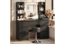 HOMALL Schminktisch Set mit LED-Beleuchtung, 7 Schubladen, Hocker inkl. Bild 4