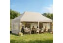 HOMALL Faltpavillon 300x600cm Beige/Grau wasserdicht Bild 2