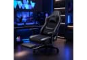 HOMALL Gaming-Stuhl 165° Neigung Schwarz Samt PU-Leder Bild 1
