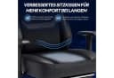 HOMALL Gaming-Stuhl 165° Neigung Schwarz Samt PU-Leder Bild 3